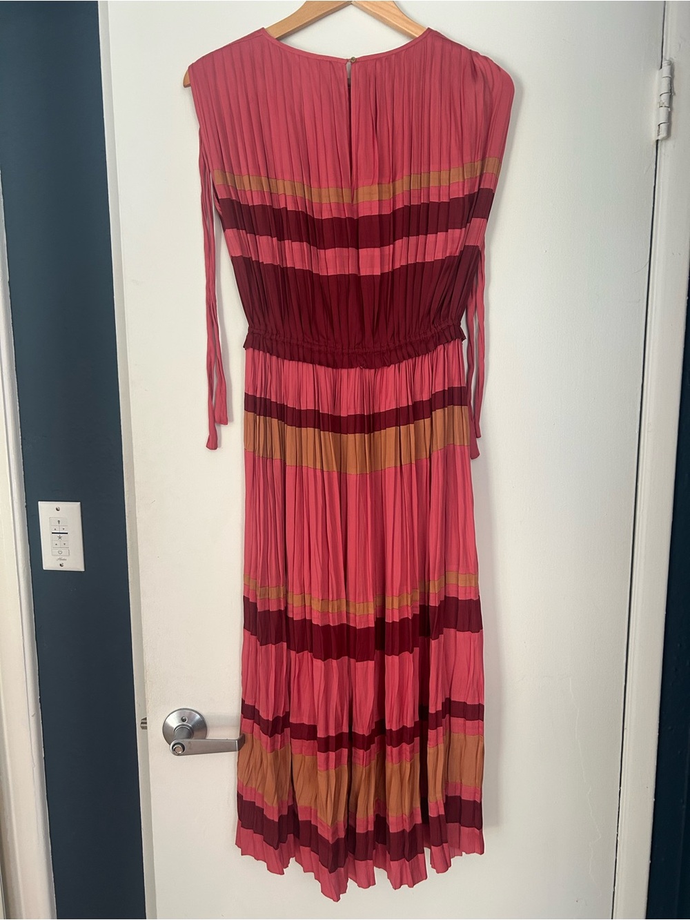 Ulla Johnson Alessa Dusty Rose Pleated Tank Dress - Picture 3 of 6